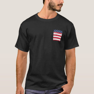 T-shirt Poche USA avec drapeau américain pour 4 juillet