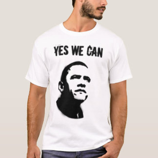 T-shirt Pochoir de Barack Obama (les deux côtés)