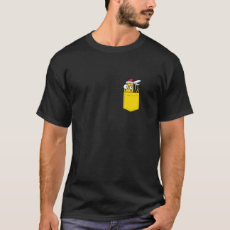 T-shirt Pocket Bee Santa Hat Xmas Beekeeper Funny Christma