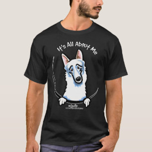 T-shirt Pocket Blanc Berger Allemand Tout Sur Moi