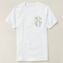 Pocket Croix florale Il est ressuscité Pâques Unis