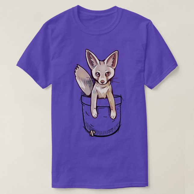 T-shirt Pocket Cute Ruppells Fox (Design devant)