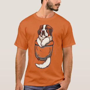 T-shirt Pocket St Bernard Puppy