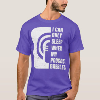 T-shirt Podcast amusant s'endormir Nap Podcast Junkie