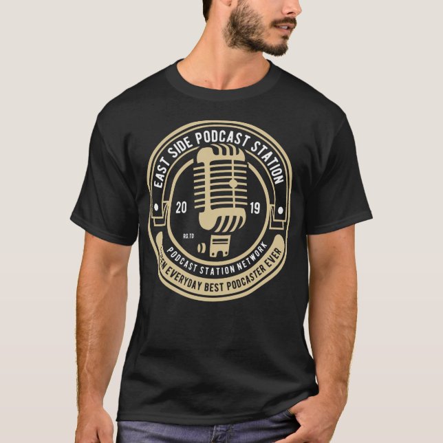 T-shirt Podcast badge (Devant)