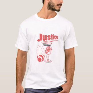 T-shirt Podcast pour Justice