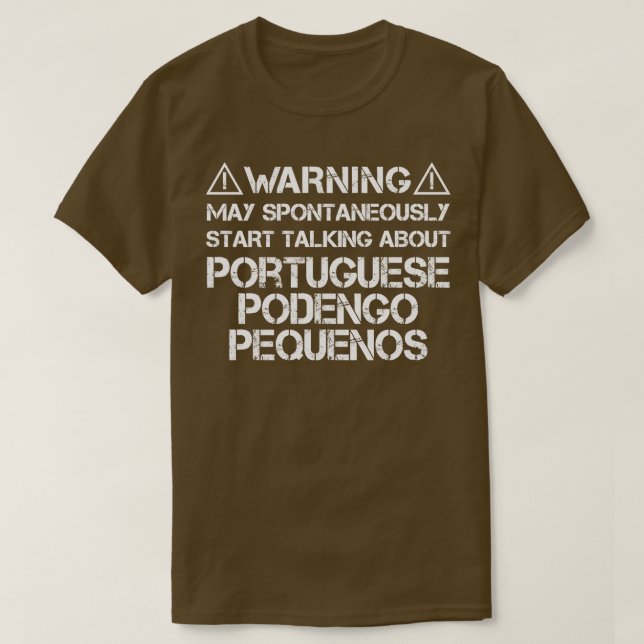 T-shirt Podengo Pequeno 2 (Design devant)