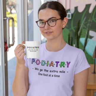 T-shirt Podiatrie - nous allons le kilomètre supplémentair