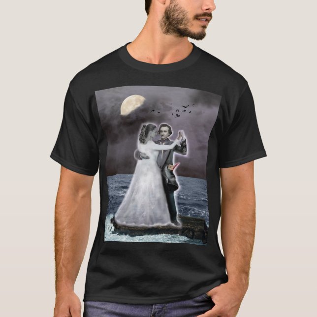 T-shirt Poe et Annabel Lee au delà de la mer (Devant)