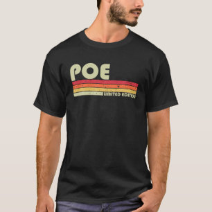 T-shirt POE Nom de famille Funny Retro Vintage 80s 90s Ann