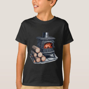 T-shirt Poêle à bois