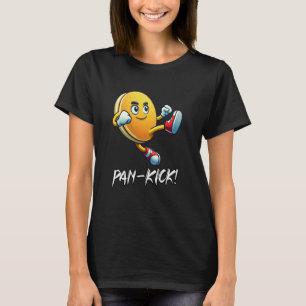 T-shirt Poêle à crêpes drôle Karaté Garçons Filles Nourrit