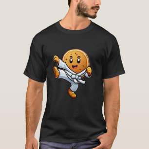T-shirt Poêle à crêpes drôle Karaté Taekwondo Kick Garçons