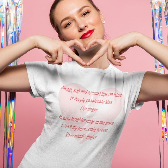 T-shirt Poème anti-amoureux de la Saint-Valentin (Anti-Love Anti-Valentine's Day poem Womens Light T-Shirt)