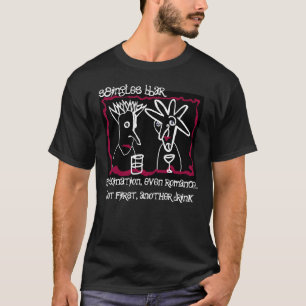 T-shirt Poème de singe bar haiku