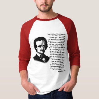 T-shirt Poème d'Edgar Allan Poe SEUL