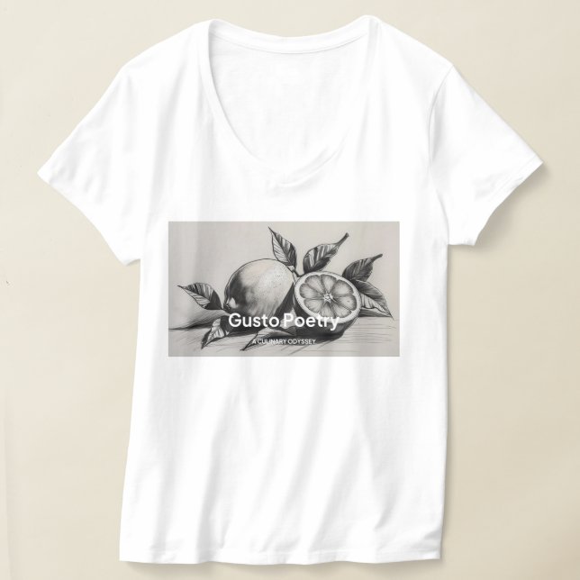 T-shirt Poésie citron et gusto orange (Poser)