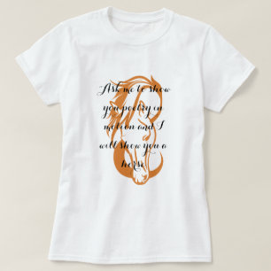 T-shirt Poésie en mouvement, citation de l'auteur du chev