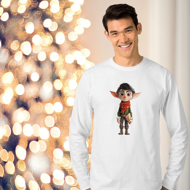 T-shirt Poète Ado Noël Elf Drôle Homme (Créateur téléchargé)
