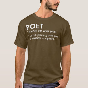 T-shirt Poète Définition w