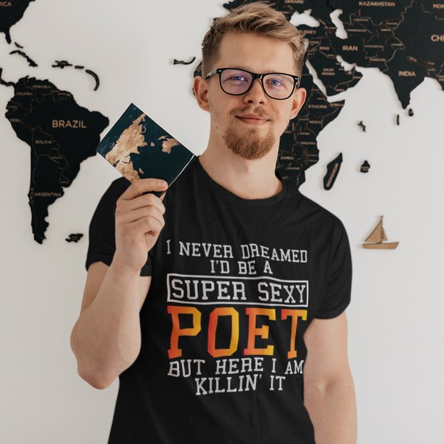 T-shirt Poète Jamais rêvé Amusant écrivain littérature (Créateur téléchargé)