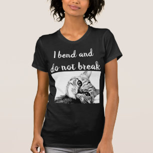 T-shirt Poètes de chat Jean de La Fontaine Je plie pas