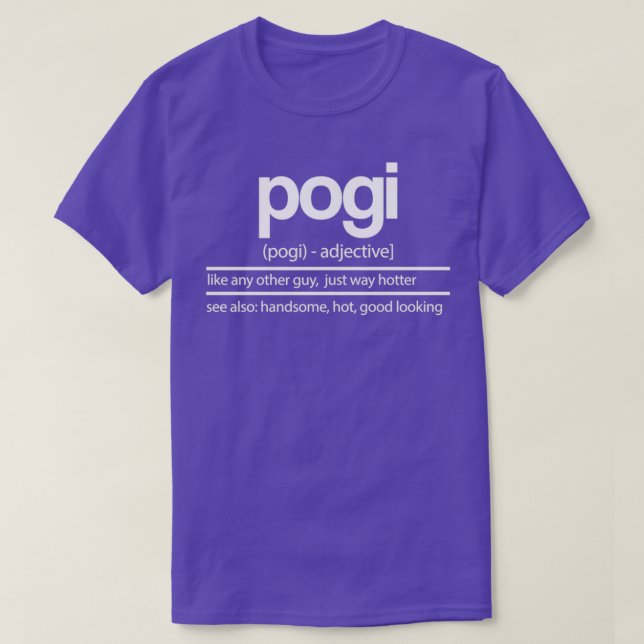 T-shirt Pogi Funny Filipino Pinoy Definiton Joke  (Design devant)