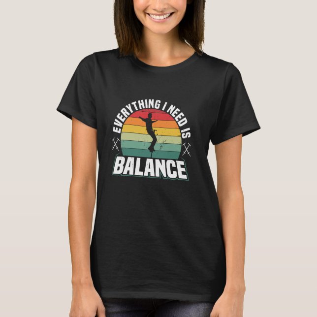T-shirt Pogo Stick Jumper Tout Ce Dont J'Ai Besoin Est Bal (Devant)