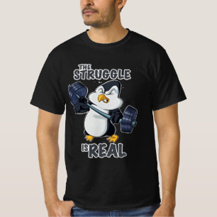 T-shirt Poids à codage de pingouin