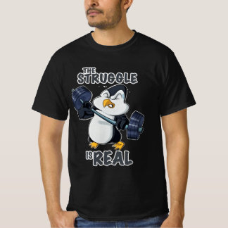 T-shirt Poids à codage de pingouin