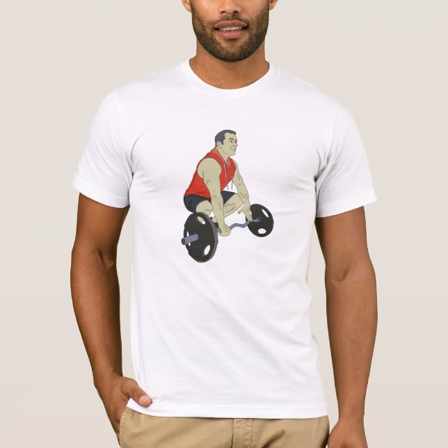 T-shirt Poids de levage du culturiste (Devant)