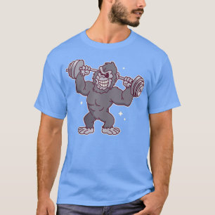 T-shirt Poids de levage Gorilla Poids Lifter Gym Body Bu