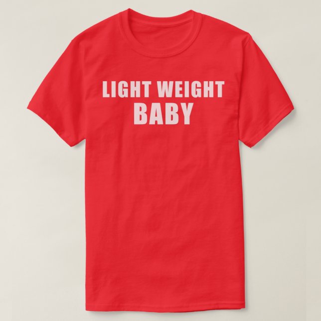 T-shirt Poids léger bébé en texte blanc  (Design devant)