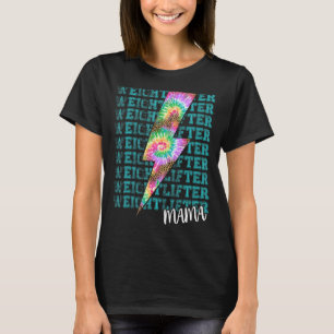 T-shirt Poids leveur Mama boulon Tie Dye Leopard Travail e
