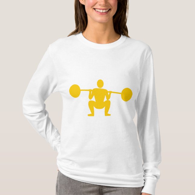 T-shirt Poids Lifter 01 - Ambre (Devant)