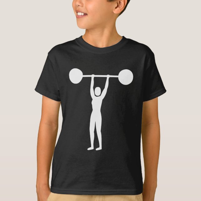 T-shirt Poids Lifting 02 - Blanc (Devant)