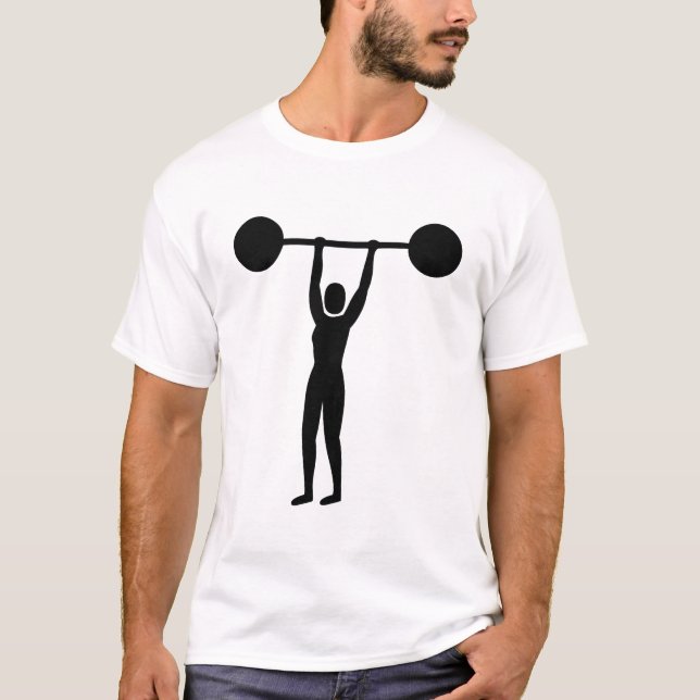 T-shirt Poids Lifting 02 - Noir (Devant)