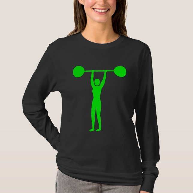 T-shirt Poids Lifting 02 - Vert (Devant)