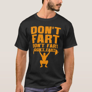 T-shirt Poids Pour Hommes Cool Powerlifter Fart Plaisanter