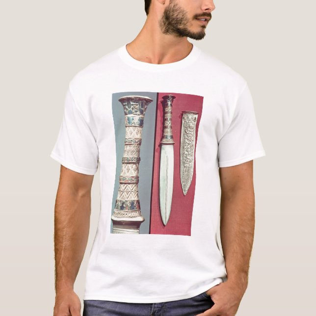 T-shirt Poignard d'or et gaine, trésor de Tutankhamun, (Devant)