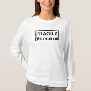 T-shirt Poignée avec soin, Timbre fragile