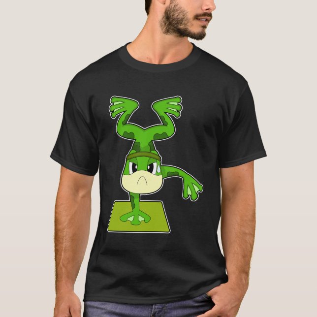 T-shirt Poignée de conditionnement de la grenouille (Devant)