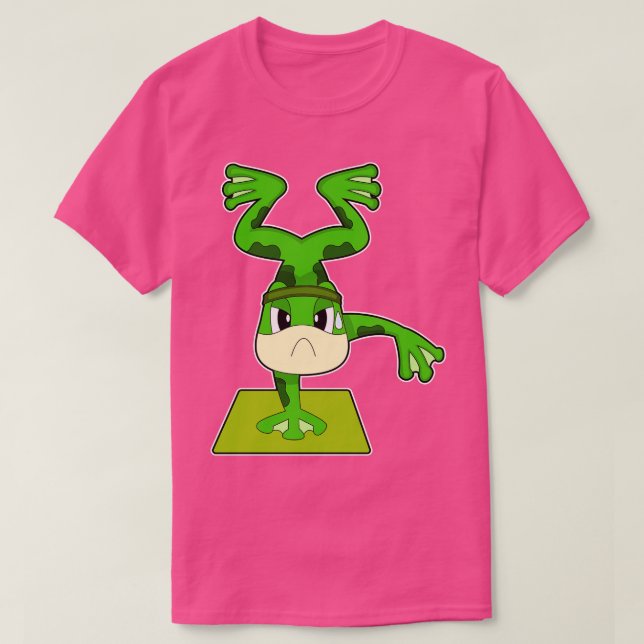 T-shirt Poignée de conditionnement de la grenouille (Design devant)