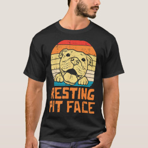 T-shirt Poignée de repos face rétro Pitbull Pitty Amoureux