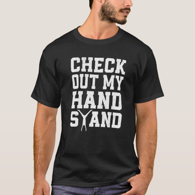 T-shirt Poignée Drôle Dire Plancher Gymnastique (Devant)
