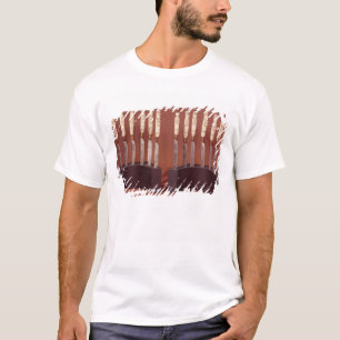 T-shirt Poignées découpées de couteau montrant les