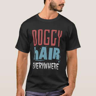 T-shirt Poils de Toutou Partout Drôle Husky Sibérien et El