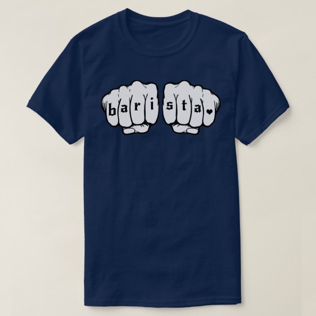 T-shirt Poing Barista 8 (Design devant)