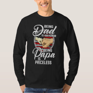 T-shirt Poing Bump Être Papa Est Un Honneur Etre Papa Est