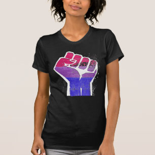 T-shirt Poing de fierté bisexuelle